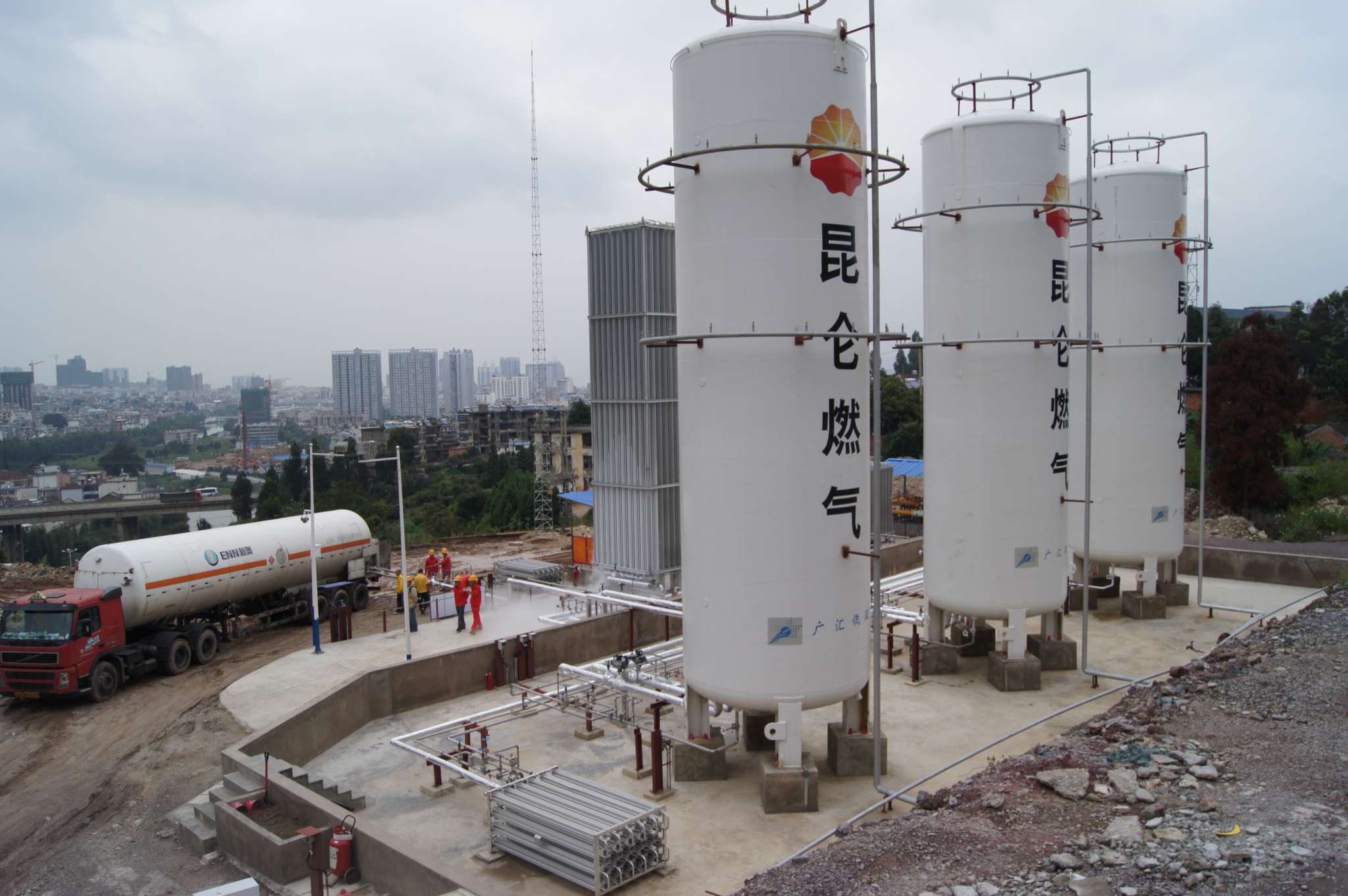 “西气东输”昆仑燃气孝昌CNG母站计划8月中旬开始试运行